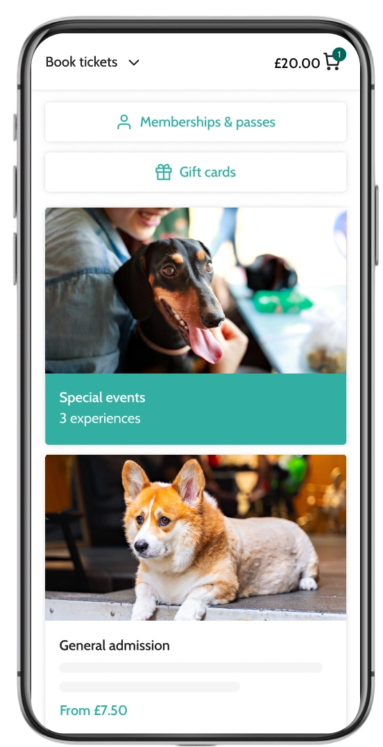 Session capacity and passes in animal cafe booking software